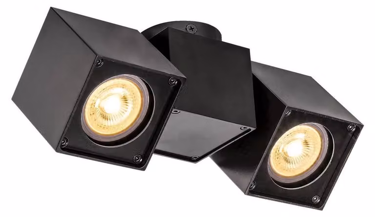 Altra Dice Spot 2 Plafoniera angolare nera GU10 a 2 luci
