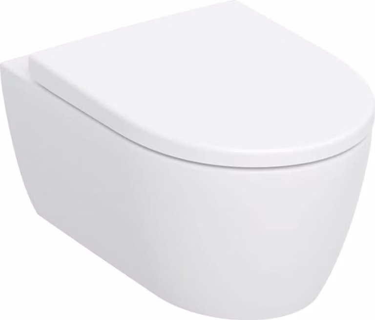 Geberit iCon Set WC suspendu rinçage profond, design céramique fermé, TurboFlush, siège de WC inclus, 503.045.00.1, 503.045.00.1