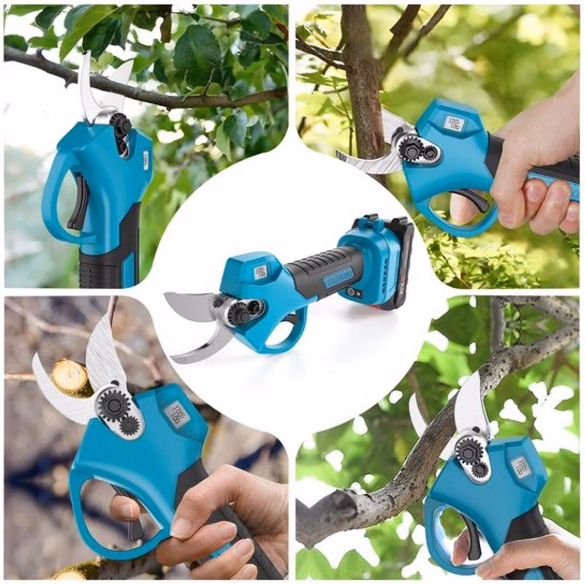 Potatore elettrico senza spazzole - Forbici da giardino wireless per alberi da frutto e bonsai