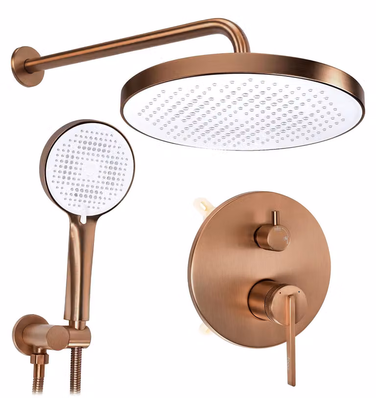 Set Doccia A Incasso REA Grace + Box Brush Copper