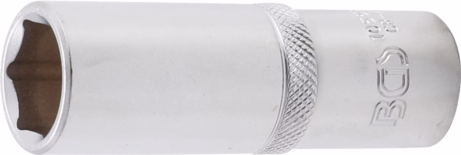 BGS Chiave a bussola esagonale a trasmissione profonda con attacco quadro 12,5 mm (1/2") SW 18 mm - 10558