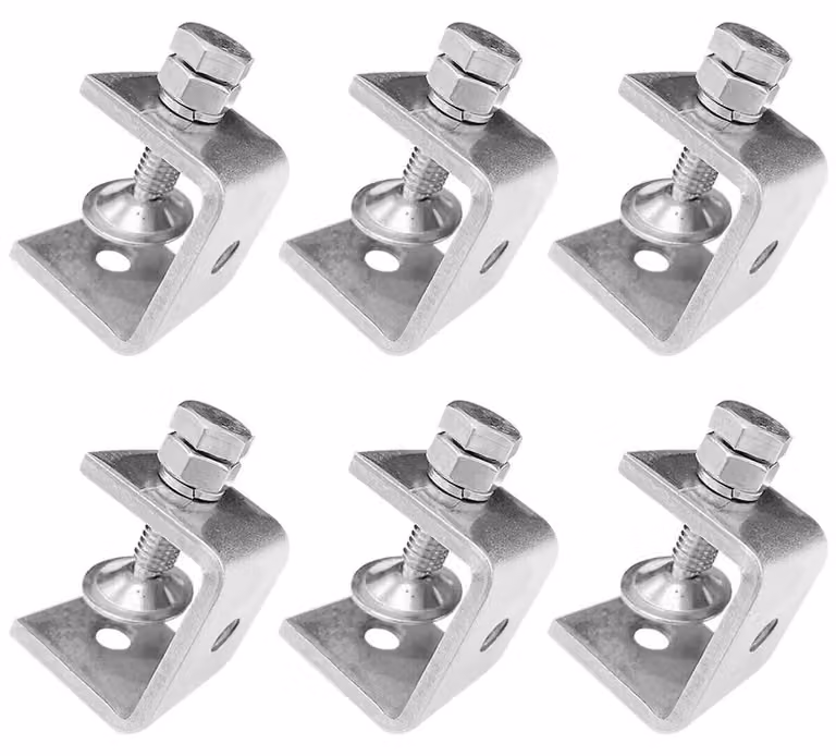 Set di 6 piccole morsetti a C per lavorazione del legno e saldatura