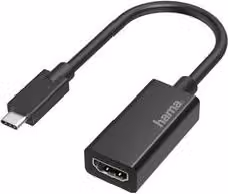 Adattatore Hama da USB C a HDMI, Nero