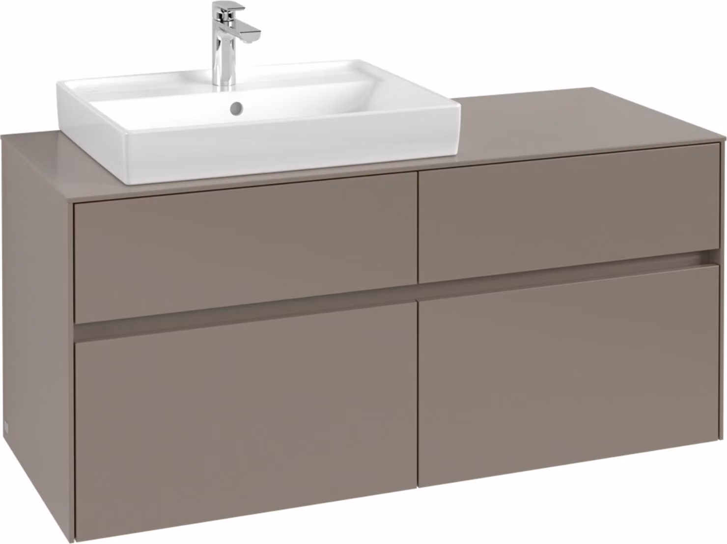 V&B Collaro, mobiletto 120x54,8x50cm, WT l, LED 8,8 W, cashm Gr