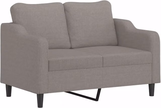 Divano | Divano da soggiorno | Sofa a 2 Posti Tortora 120 cm in Tessuto
