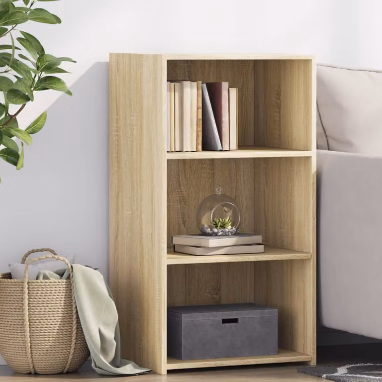Credenza moderna vidaXL in legno multistrato color rovere sonoma, L 50 cm x P 41 cm x H 93 cm