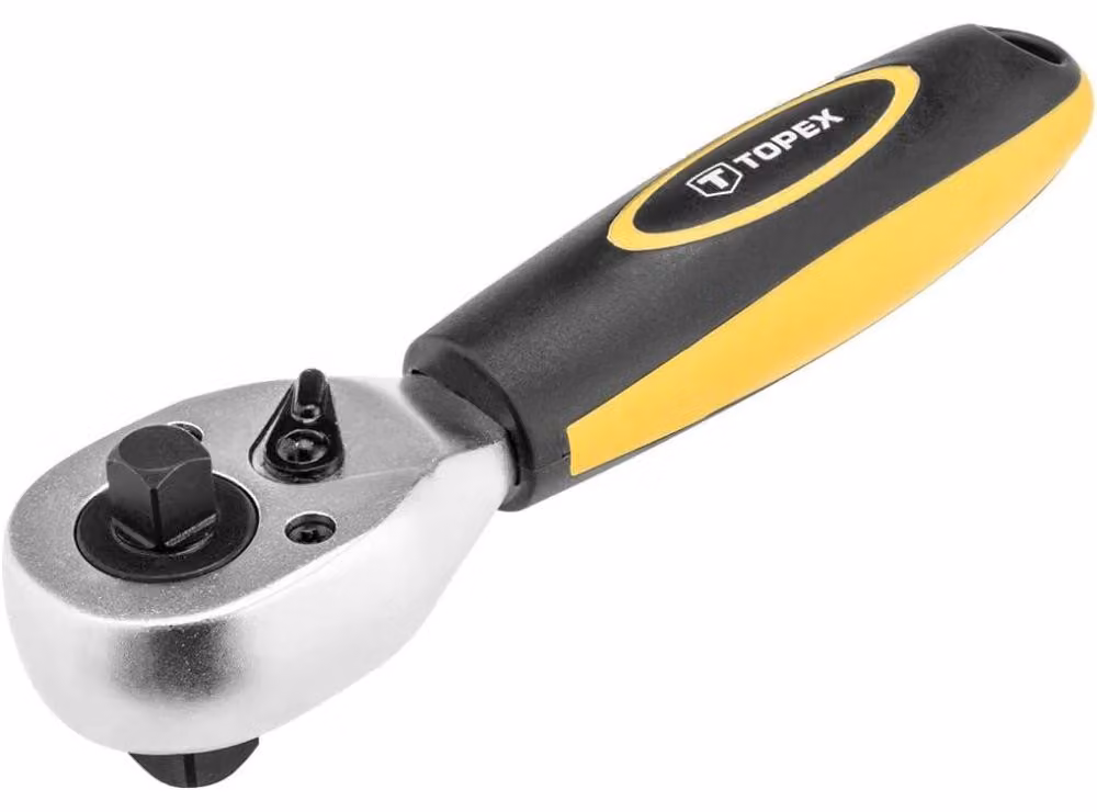 Cricchetto doppio corto TOPEX 1/2" x 3/8", 175 mm