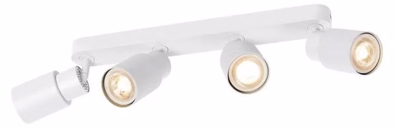 SLV PURI 2.0 Tubo, plafoniera da parete e soffitto, lungo, 4 x max. 6W GU10, bianco 1008346