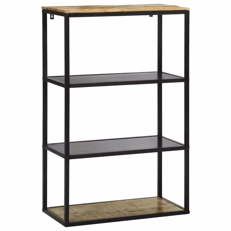 Libreria moderna vidaXL in legno di mango e acacia, L 70 cm x P 35 cm x H 110 cm