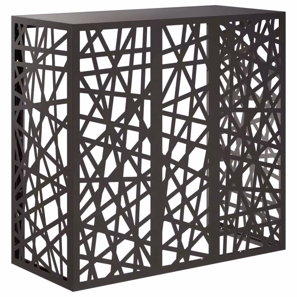 Copertura per condizionatore d'aria Videx in acciaio Nero L: 110 cm, P: 50 cm, H: 105 cm – 2