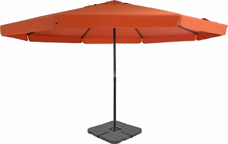 Maison Exclusive - Ombrellone da giardino con supporto portatile terracotta
