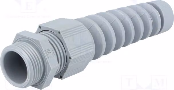 1 x Raccordo per cavo IP68 HT-K PG13 RAL7001, con protezione anti-piegatura, per cavi di sezione 1,5