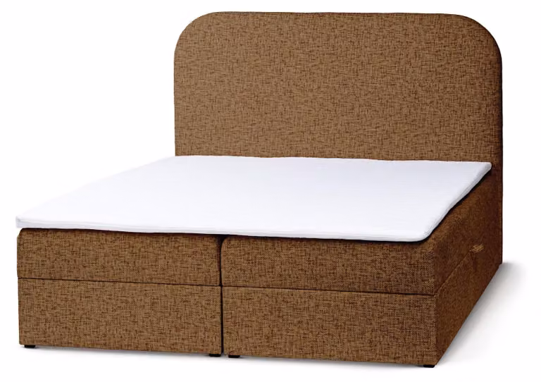 Letto con rete a molle Gory, con castagne tostate, dimensioni 180 x 200 cm