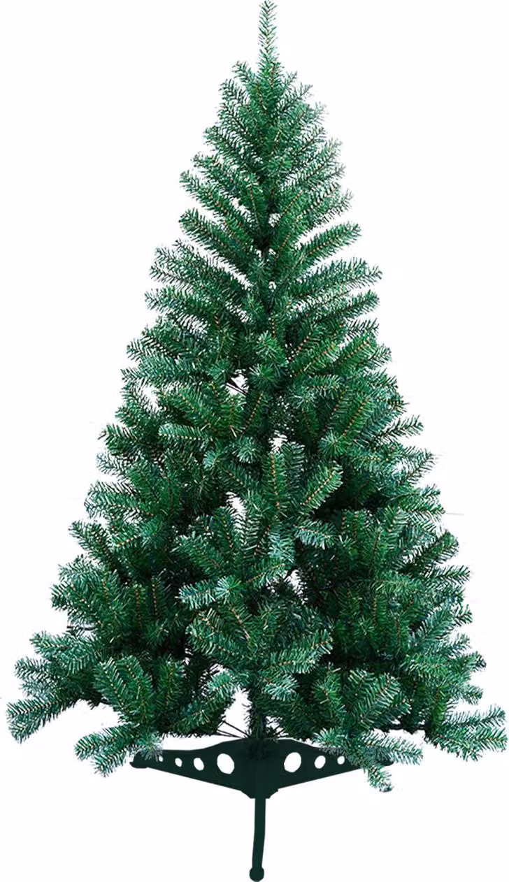 Izrielar 120cm albero di Natale artificiale con 220 punte in PVC, albero di Natale con supporto, albero di Natale artificiale verde