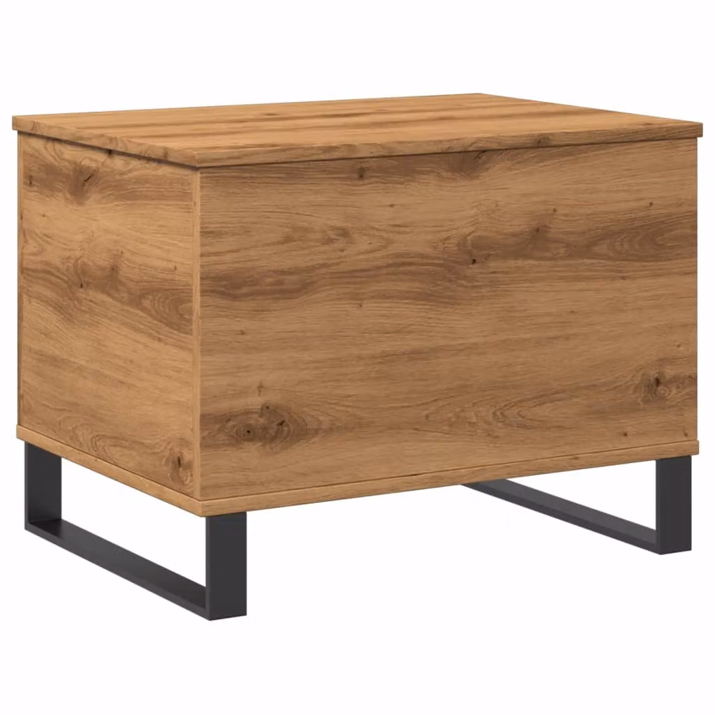 Tavolino Salotto Rovere Artigianale 60x44,5x45 cm in Truciolato
