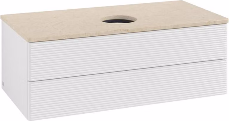 Mobiletto V&B con struttura frontale - illuminazione Antao 100x36x50cm, WBP botti. Lac