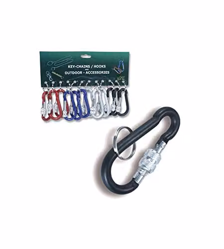 Portachiavi Anello Moschettone Lock 8   Pz 12 Geit