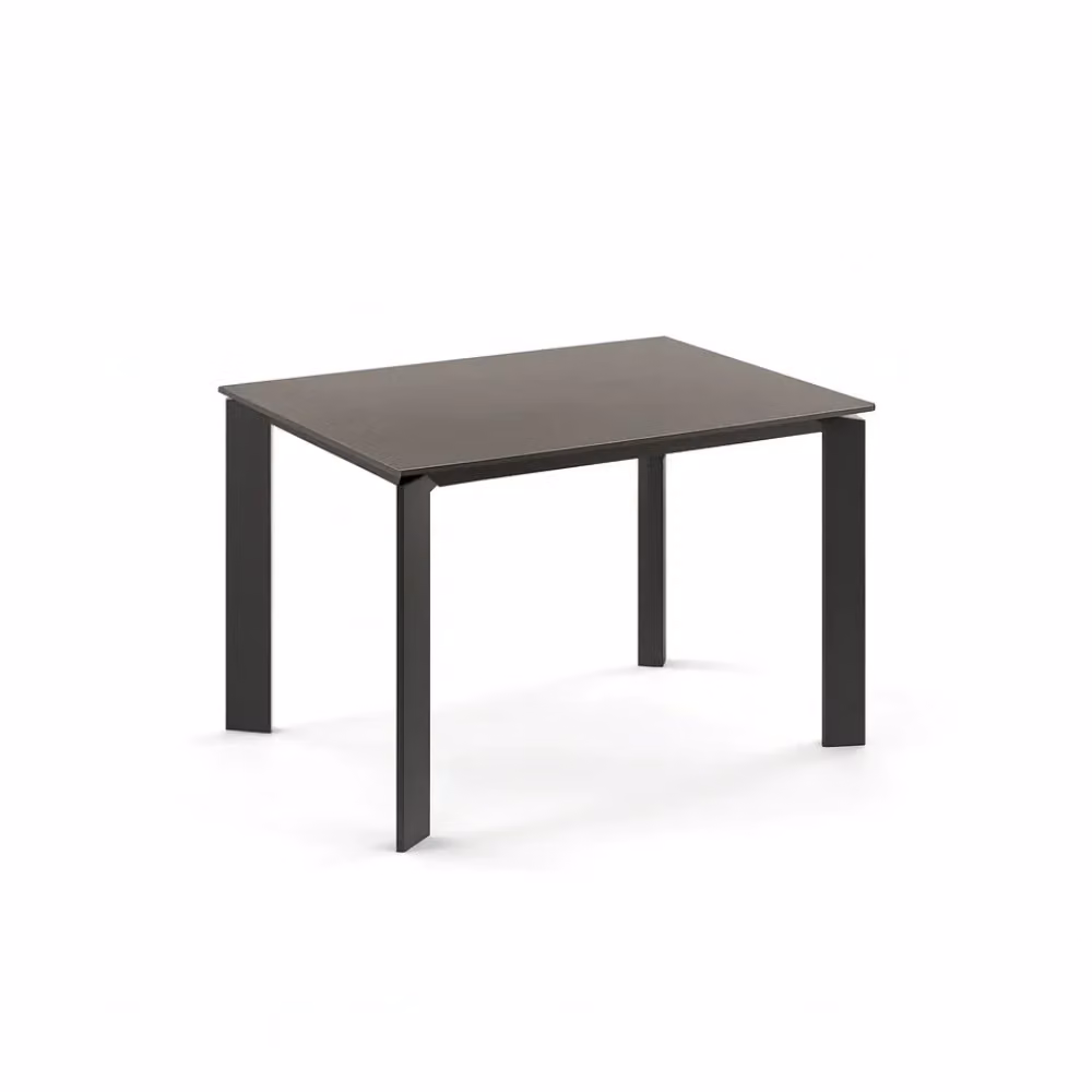 Tavolo da pranzo rettangolare allungabile in ceramica effetto marmo Duzzle colore grigio antracite L/P: 120-170 x 80 cm, H: 75 cm – 2