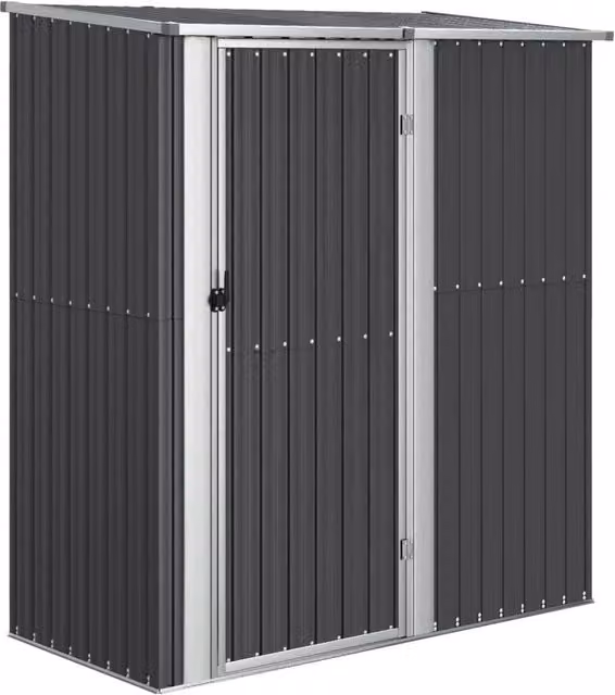 Capanno Biciclette Antracite 180,5x97x209,5 cm Acciaio Zincato CFW7433204