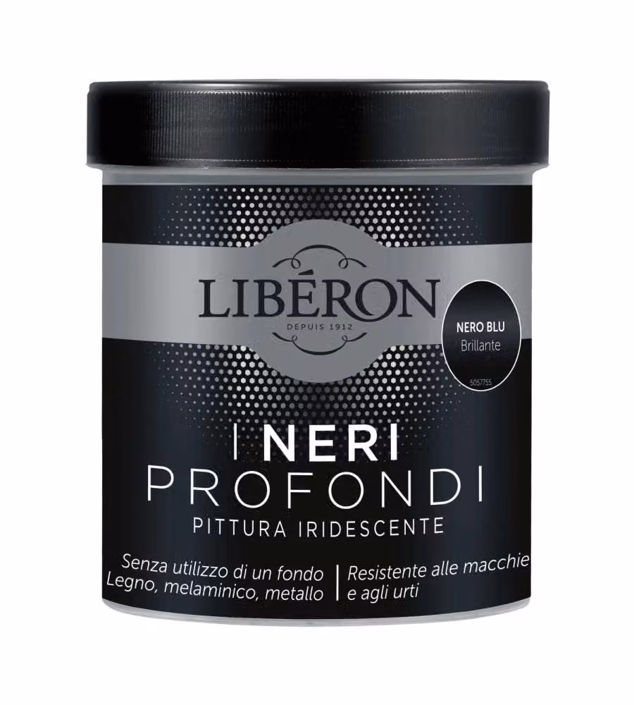 Libéron Pittura Iridescente I Neri Profondi Nero Blu Brillante 0.5 L