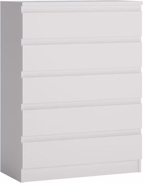 Cassettone Viva 77x40x104cm bianco senza maniglie