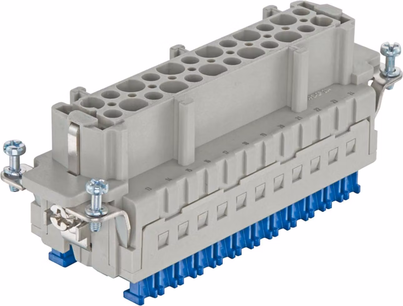 HARTING Han 24ES Inserto femmina a pressione (F) Connettore a molla a gabbia a pressione, 24 poli + PE 500 V, 16 A - 1 pezzo