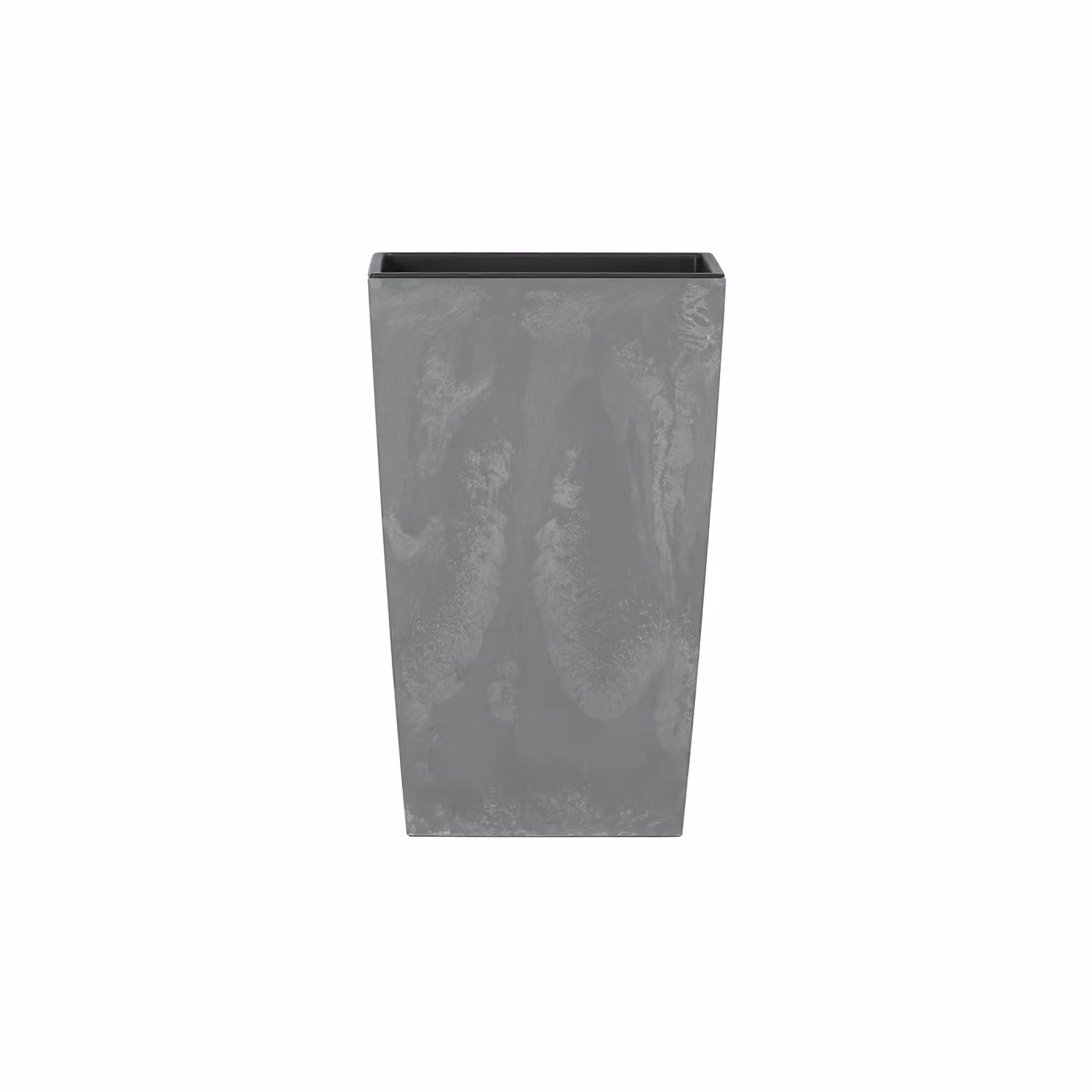 Vaso per fiori Deuba in plastica Grigio Antracite L: 26,5 cm, P: 26,5 cm, H: 50 cm – 2