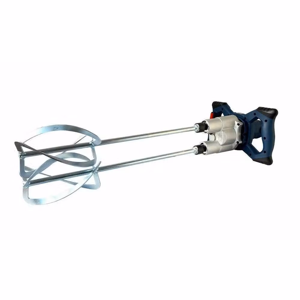 Trade Shop Trapano Miscelatore Rehm-150c da 1500W con 2 Fruste per Colla e Malta, Colore Argento – 2
