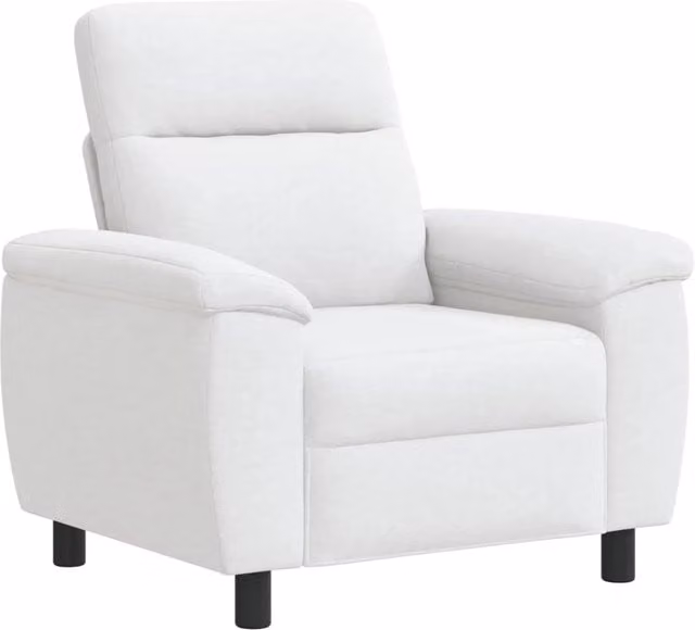 Divano moderno vidaXL in tessuto bianco e nero L/P/H: 95 x 90 x 95 cm