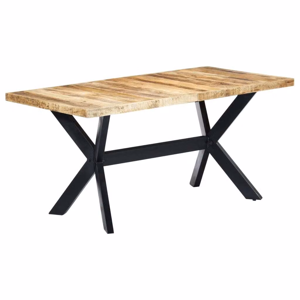 Maison Exclusive - Tavolo da pranzo 160x80x75 cm in legno di mango grezzo