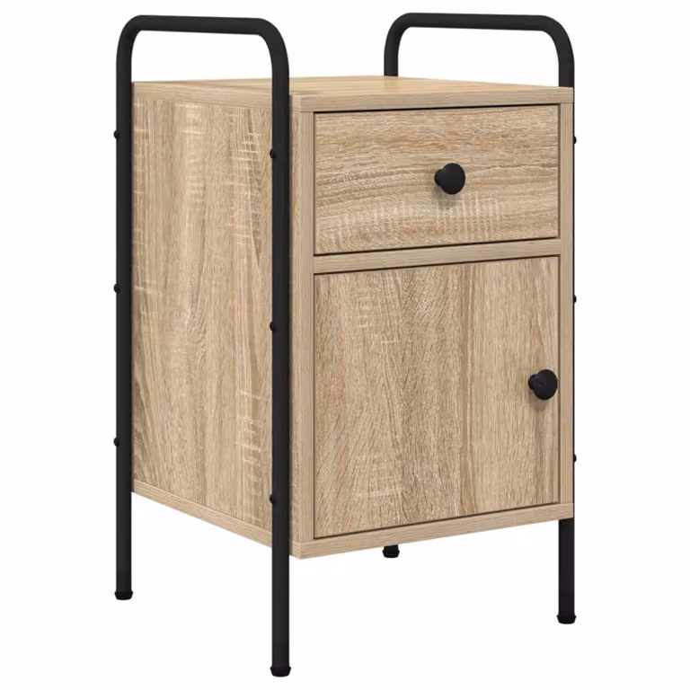 Armadio da Notte vidaXL in Rovere Sonoma, Stile Industrial, L: 35 cm, P: 36,5 cm, H: 61 cm