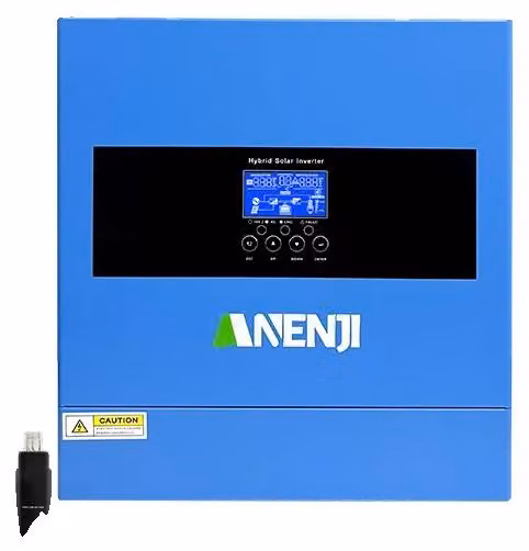 Inverter solare ibrido, onda sinusoidale pura, doppia uscita per una maggiore versatilità, ANJ-4200W-24V-W