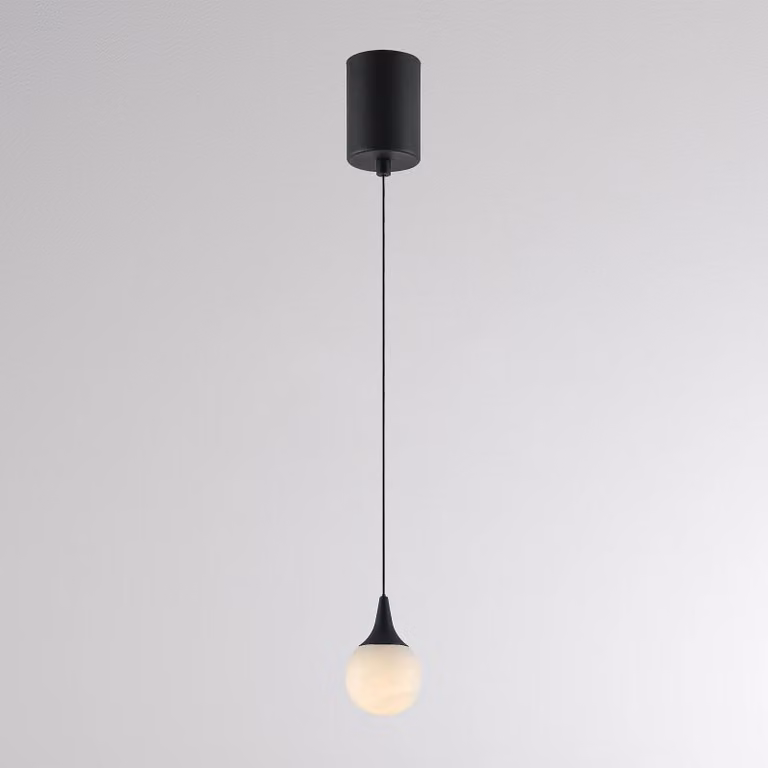Molto Luce Lampada a sospensione ARE, dimmerabile, Nero, Soggiorno / Sala da pranzo, Pietra, Moderno, Lampada a sospensione