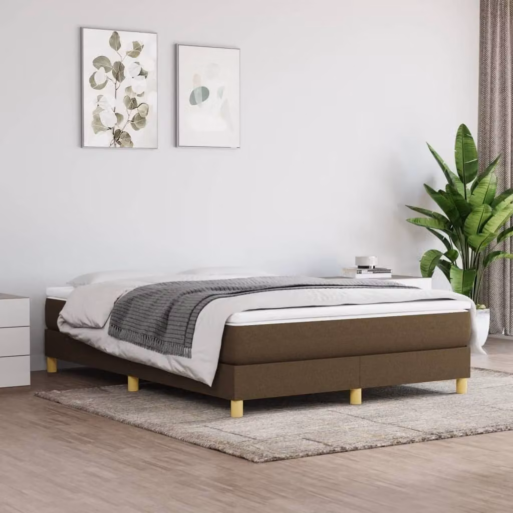 The Living Store rete marrone scuro 140x190 cm in tessuto