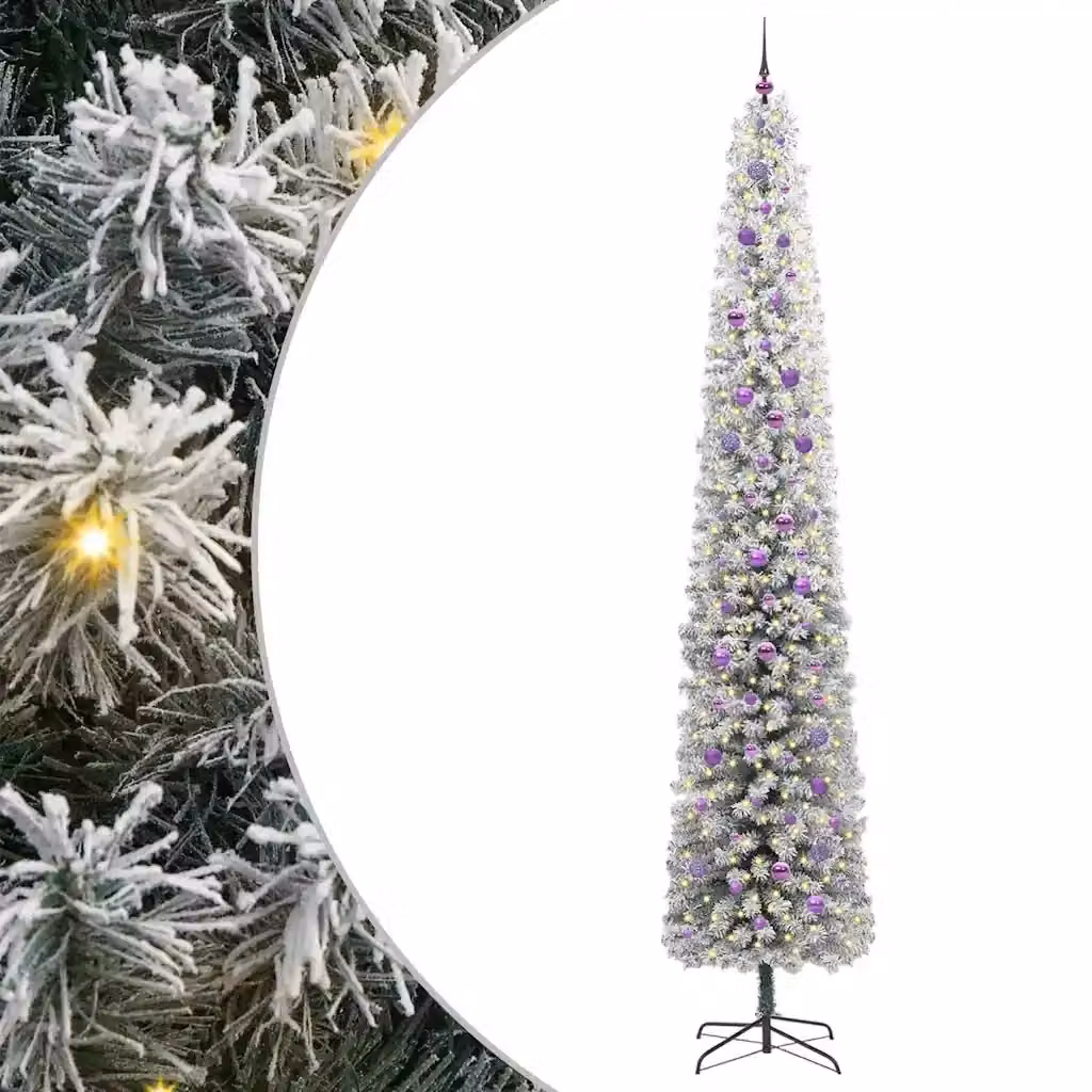 Albero di Natale artificiale verde vidaXL con 300 LED luce bianca calda, Altezza: 300 cm – 2