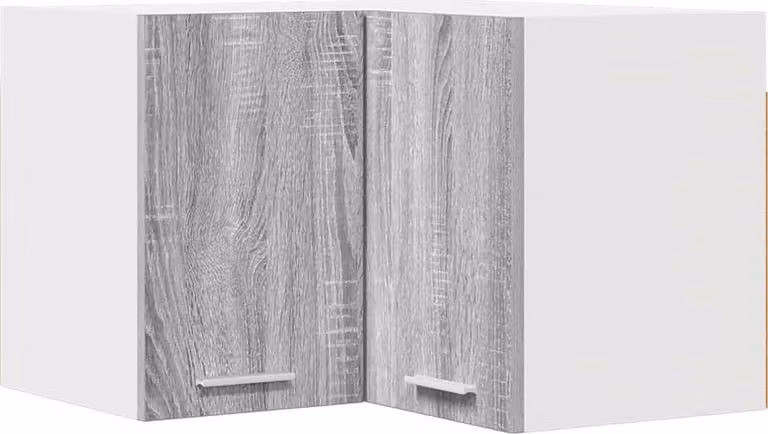 Armadio pensile Grigio Sonoma e Bianco 57 x 57 x 40 cm