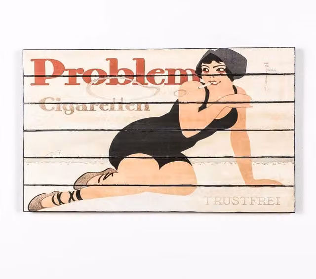Stampa su legno 100 x 60 cm Cigaretten 3cm X 100cm H 60cm Stones