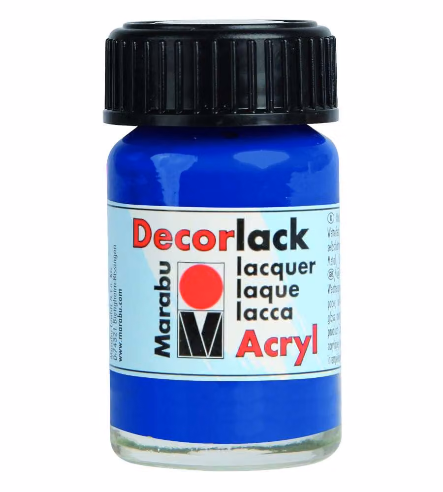 Decorlack Acryl Marabu 15 ml Blu Medio