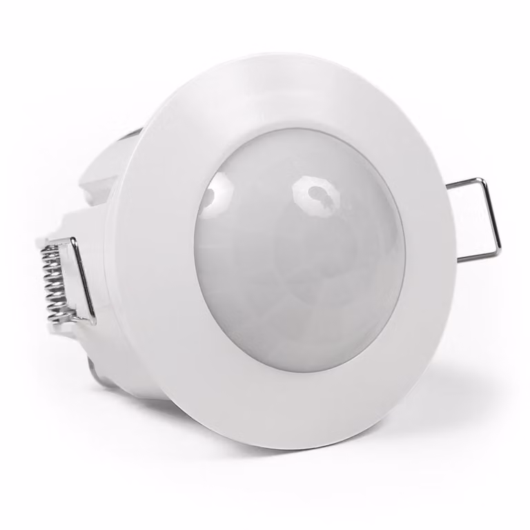 Rilevatore di movimento McShine "LX-630", 360°, 230V / 1.200W, bianco, da incasso, adatto ai LED