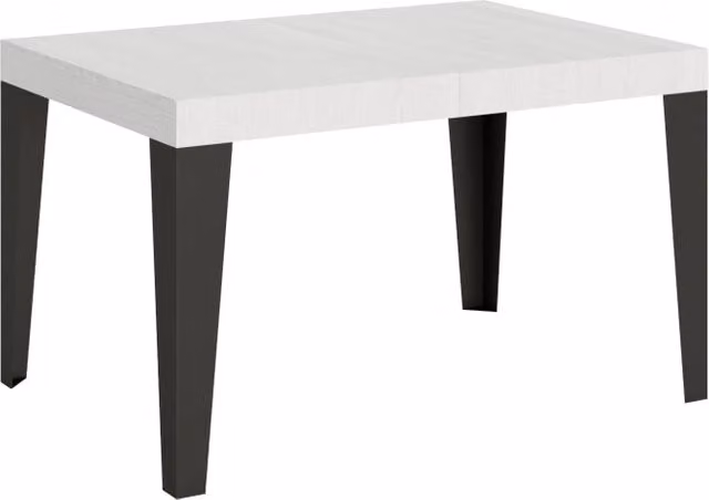 Tavolo Allungabile Moderno GIORDANOSHOP in Frassino Bianco con Telaio Antracite L/P/H: 140-244 x 90 x 77 cm – 1