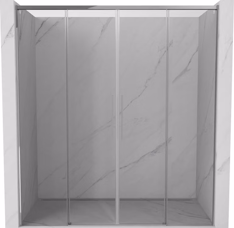 Mexen Rox porte doccia scorrevoli 190 cm, trasparente, cromo - 8C2-190-002-01-00