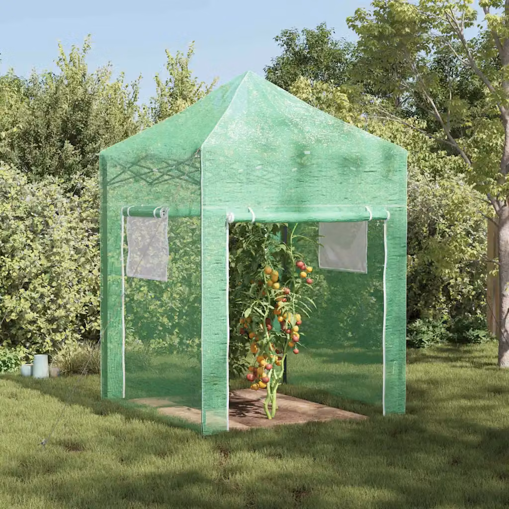 Serra pop-up vidaXL in ferro verde L/P/H: 200 x 200 x 300 cm