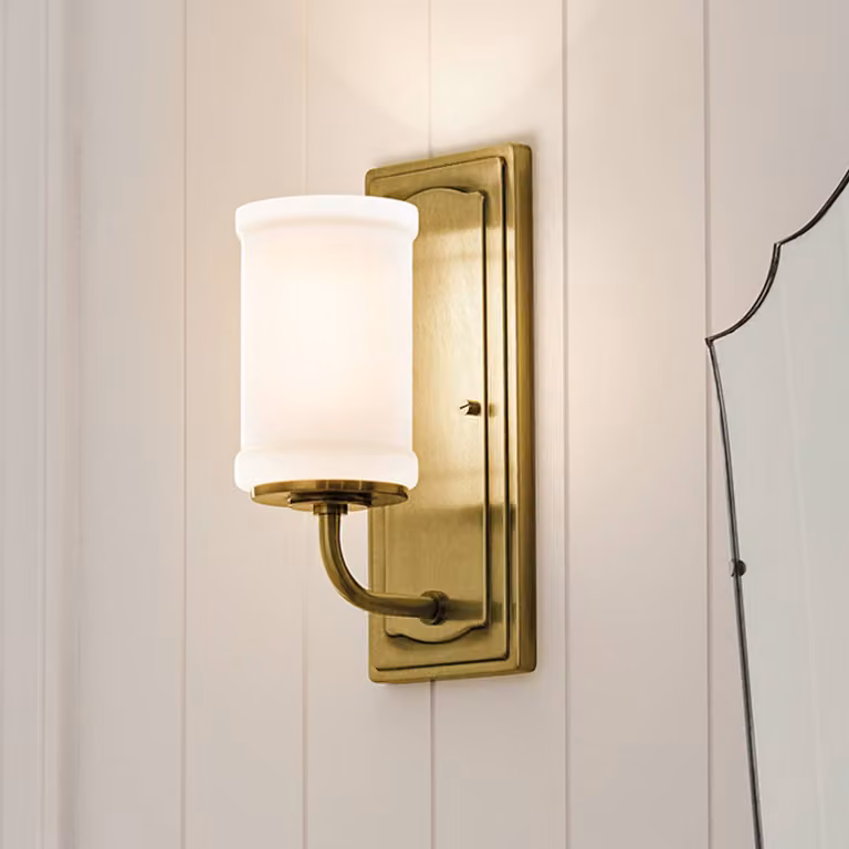 KICHLER Applique da parete Vetivene, Ottone / Oro, Bagno, Metallo, Applique