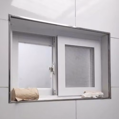 Finestre scorrevoli in alluminio opaco, dimensioni 75 x 50 cm, ideali per garantire privacy e ventilazione in ambienti piccoli