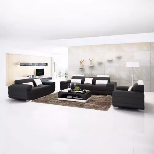 Design Sofagarnitur Sofa 321 Sitzer Couchtisch Garnituren Leder Set Gruppe 4tlg