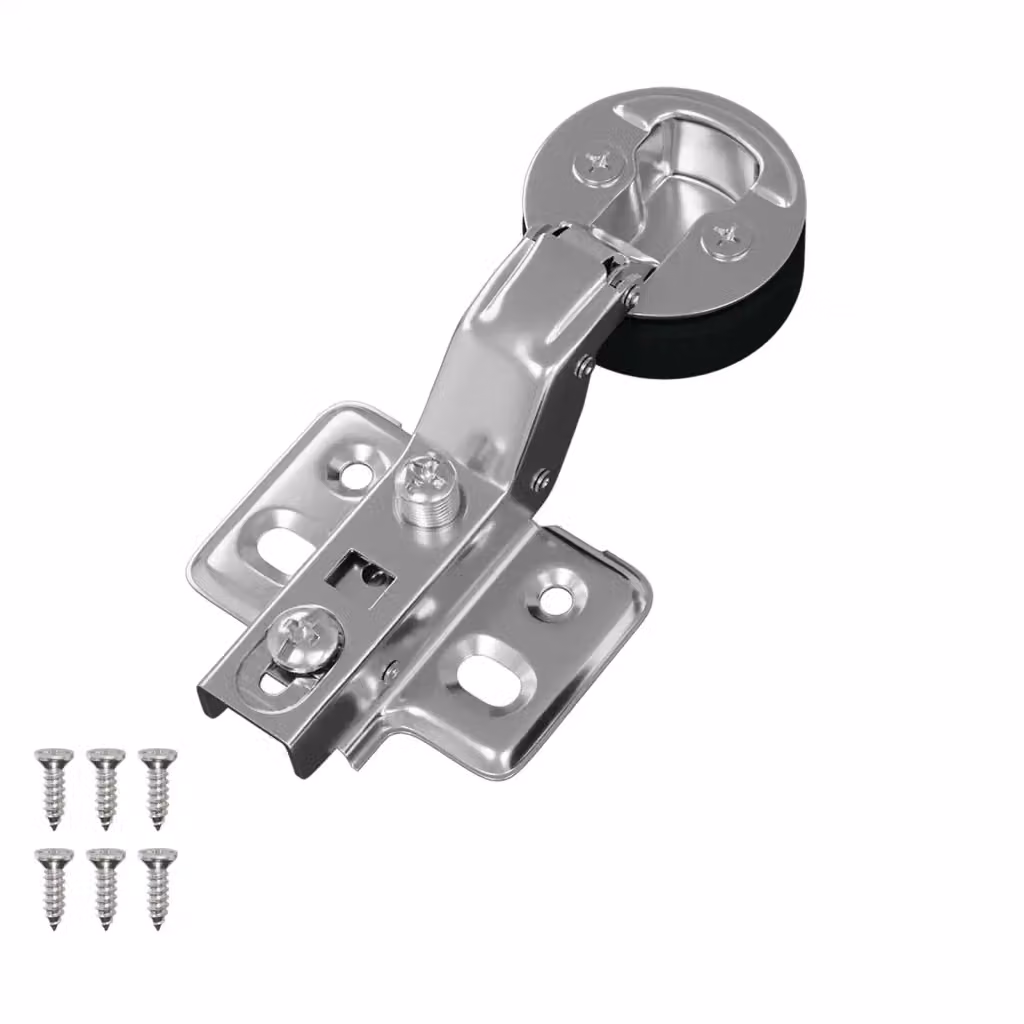 Set di 123 cerniere soft close vidaXL in acciaio e ferro, colore argento cromato, 35 mm – 2