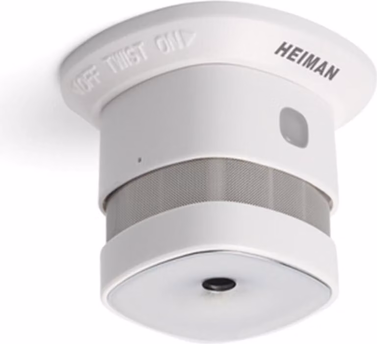 Rilevatore di fumo Zigbee con notifiche via app e allarme LED