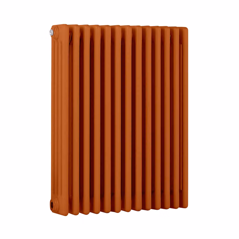 Radiatore Orizzontale a Colonne (4 Colonne) 750mm x 605mm - Arancione (Sunset Arancione) - Regent