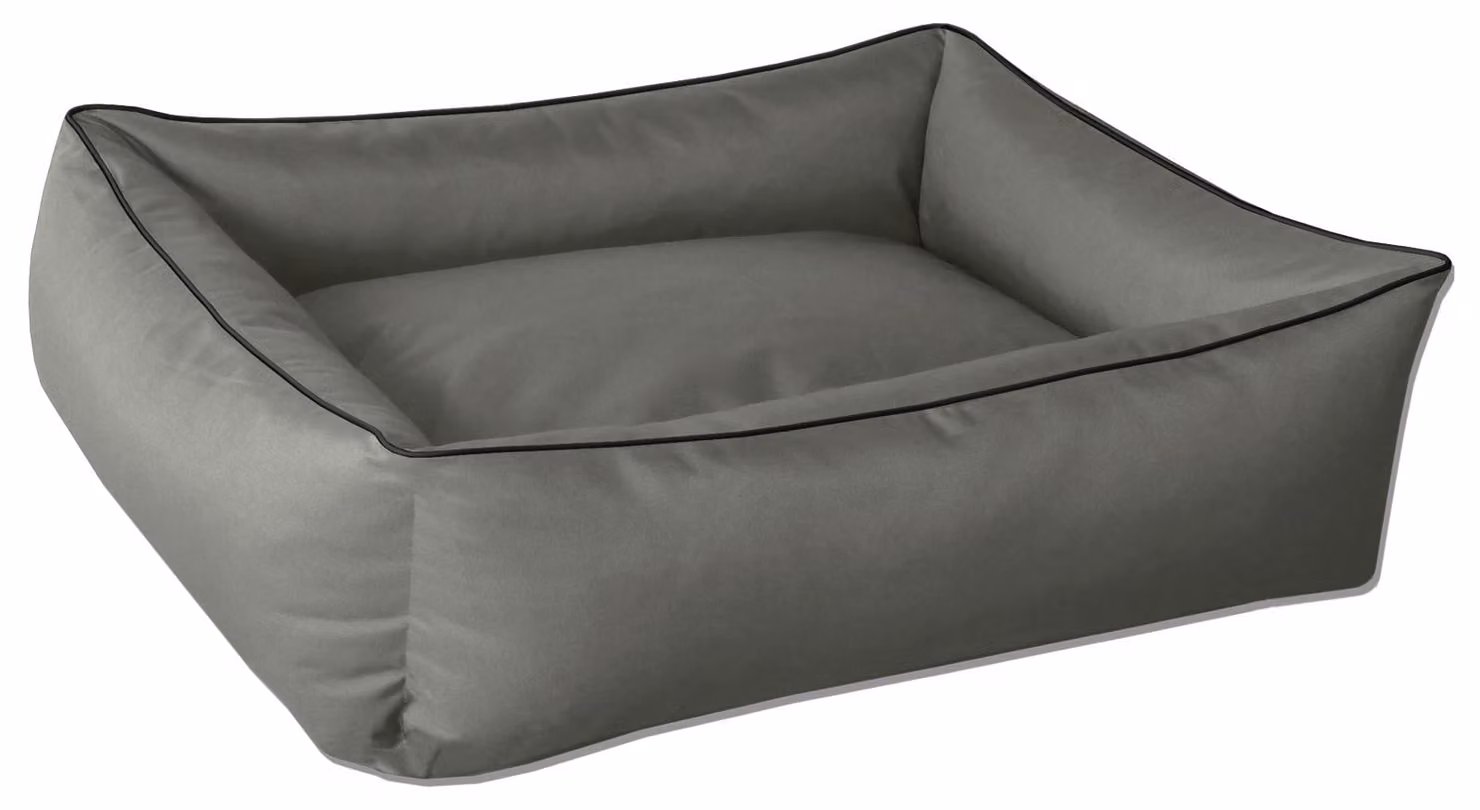 BedDog Lettino per cani MAX Divano per cani Cuscino per cani Lettino per cani con bordo, ROCK (grigio), (XXL) ca. 120x85x23 cm
