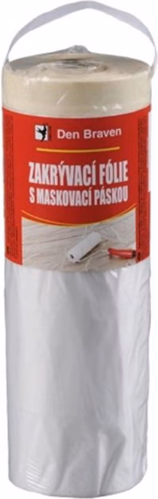 Den Braven - Pellicola protettiva con nastro adesivo, 270 cm x 16 m, trasparente